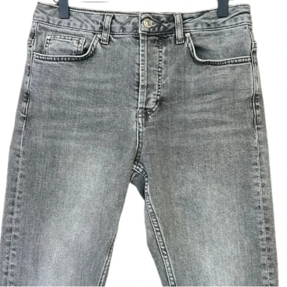 Topshop Moto Raw Hem Straight Jeans Size 28 - Picture 3 of 9